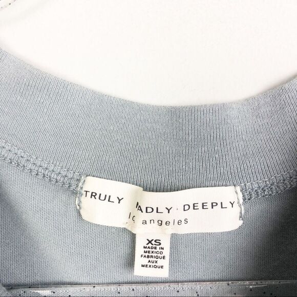 TRULY MADLY DEEPLY | Super Oversized Cutout Muscle Tee Sleeveless Women’s XS - Picture 5 of 6